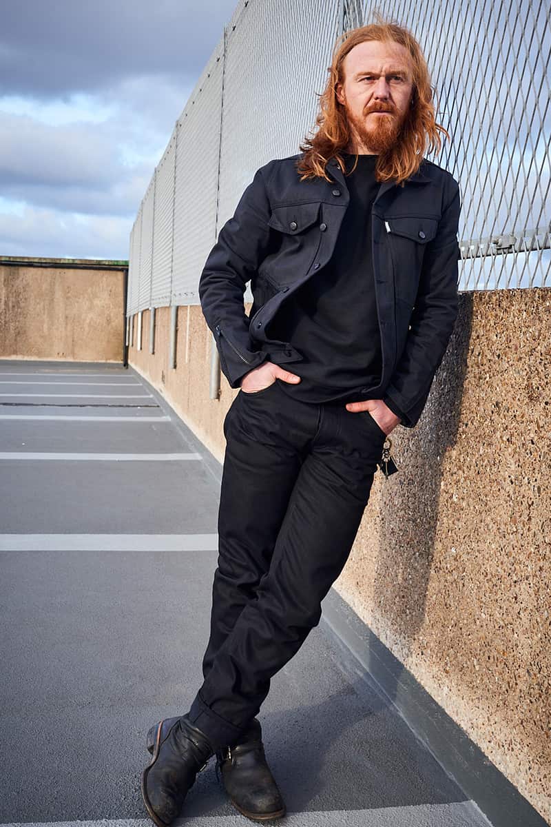 177 Selvedge Denim Jeans / Double Black