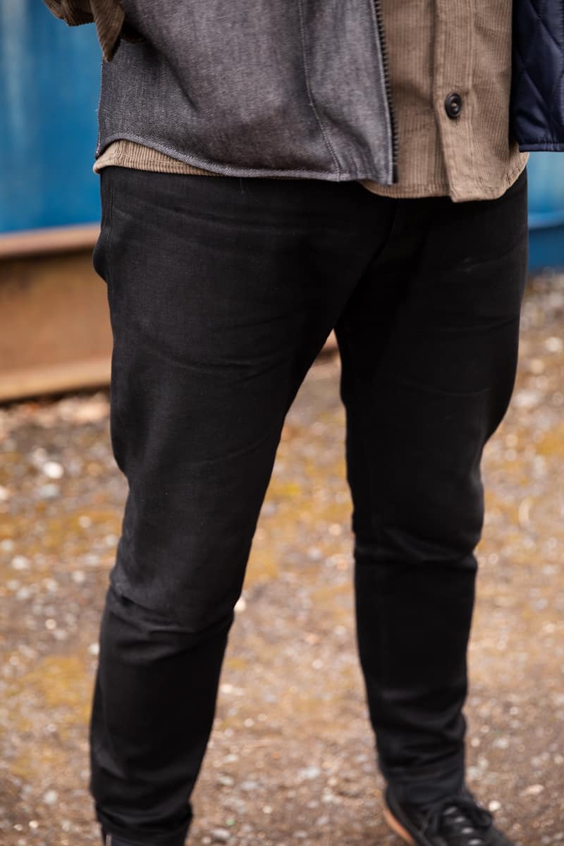 M1 Selvedge Denim Jeans / Double Black
