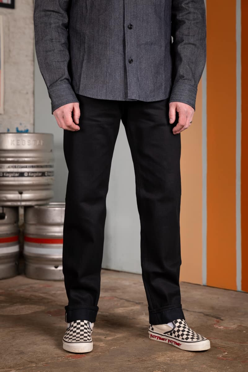 177 Selvedge Denim Jeans / Double Black