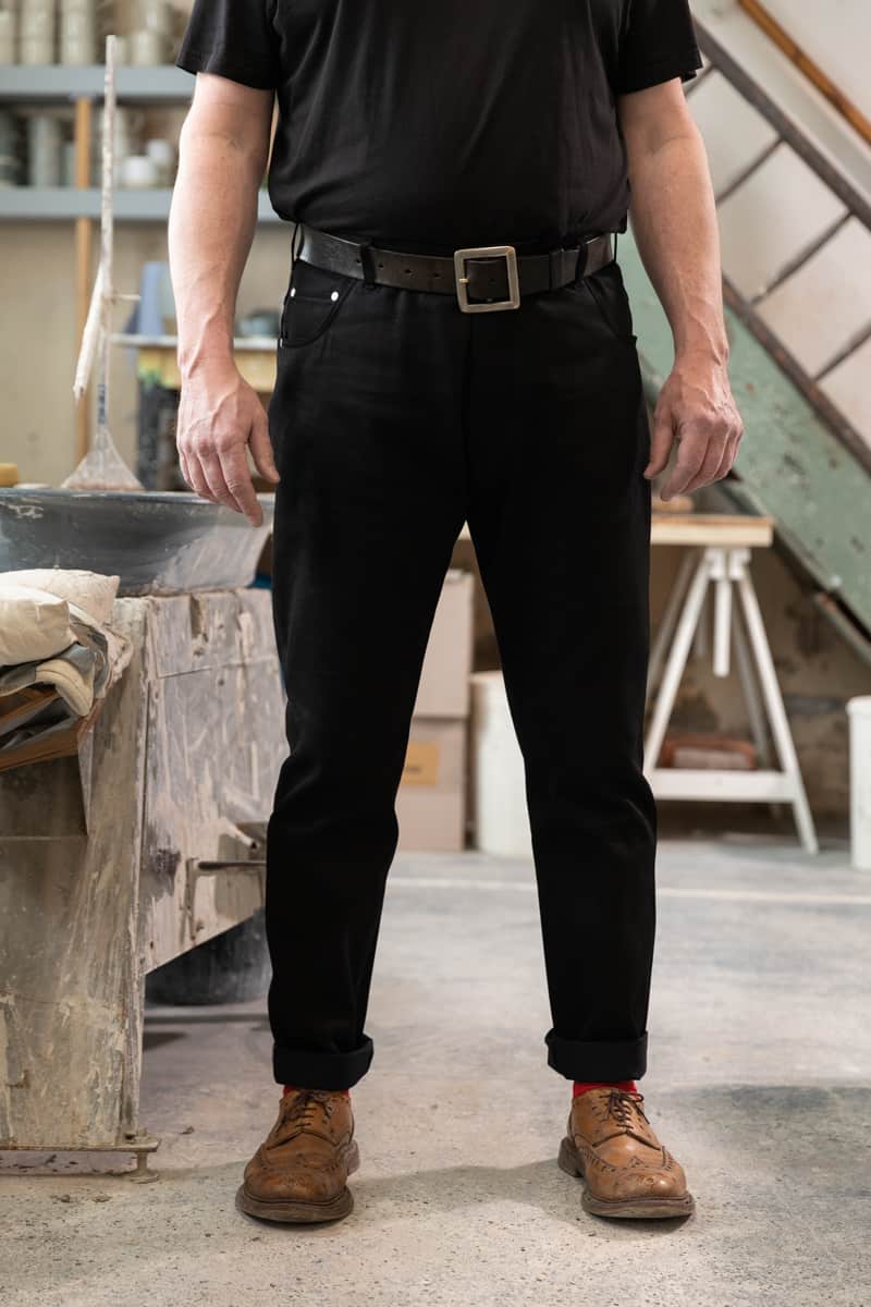 M1 Selvedge Denim Jeans / Double Black