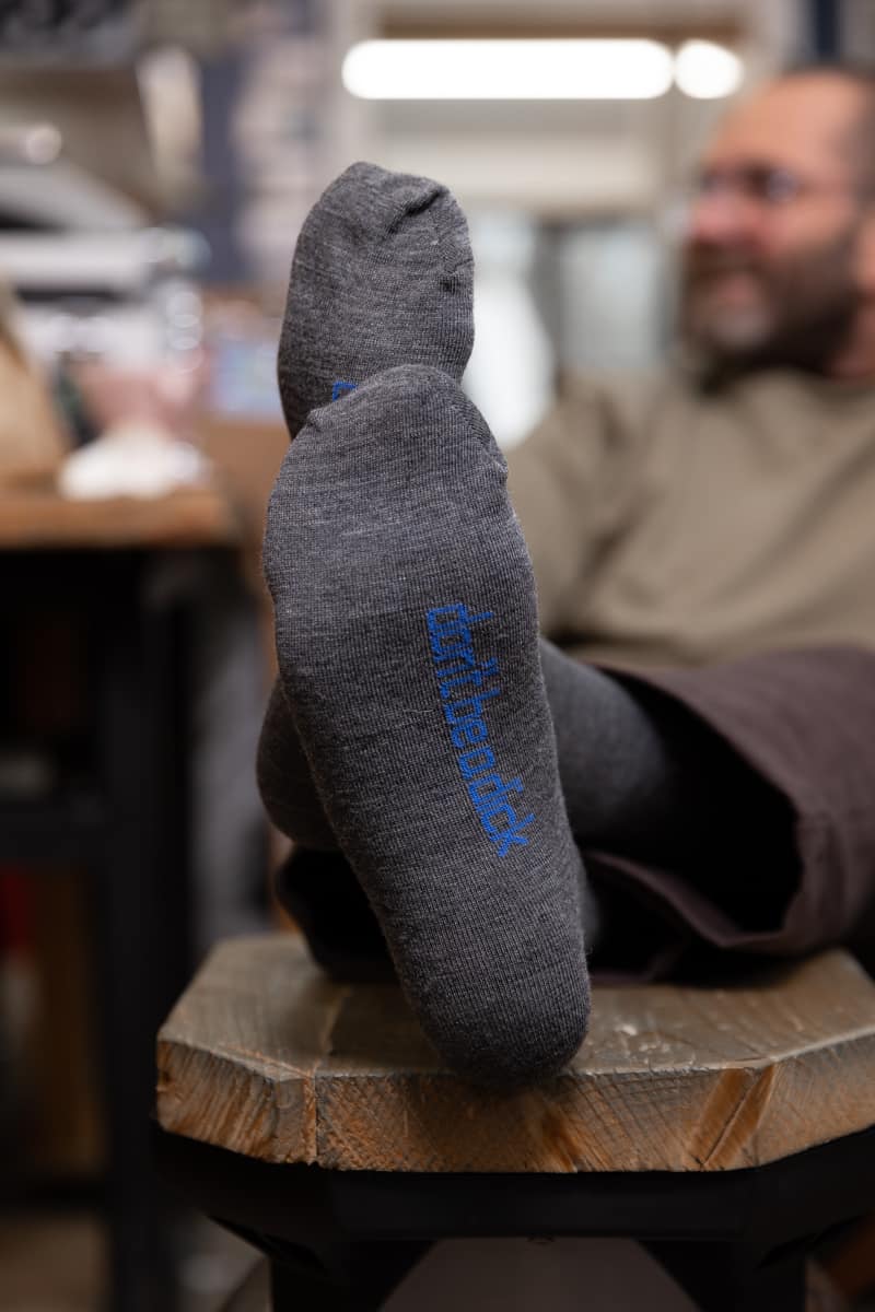 Merino Grey Dick Socks