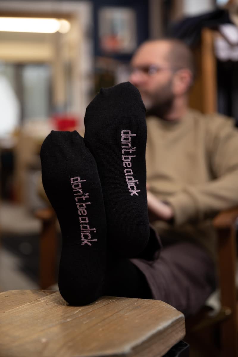 Merino Black Dick Socks