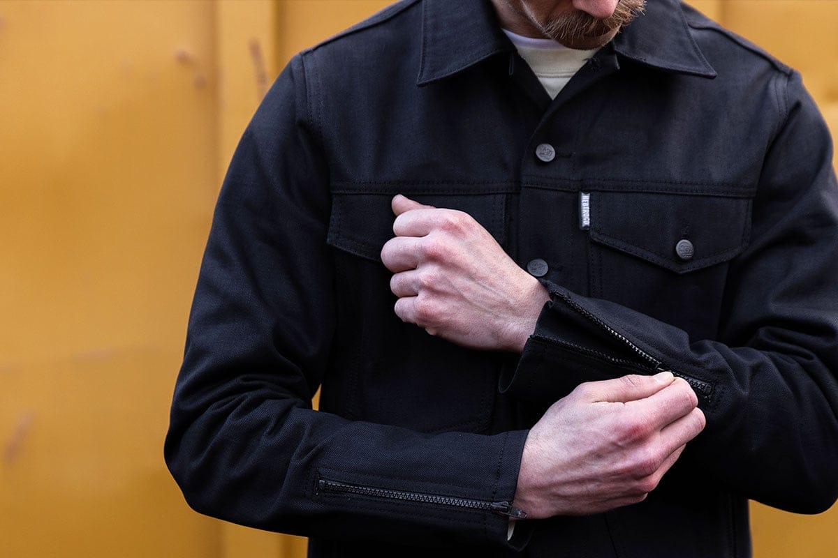 M16 Selvedge Denim Jacket / Double Black