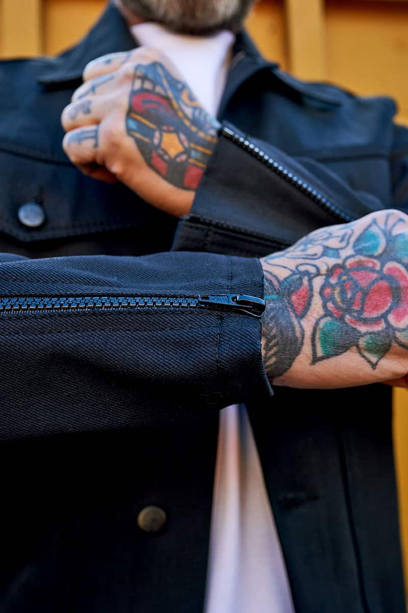M16 Selvedge Denim Jacket / Double Black