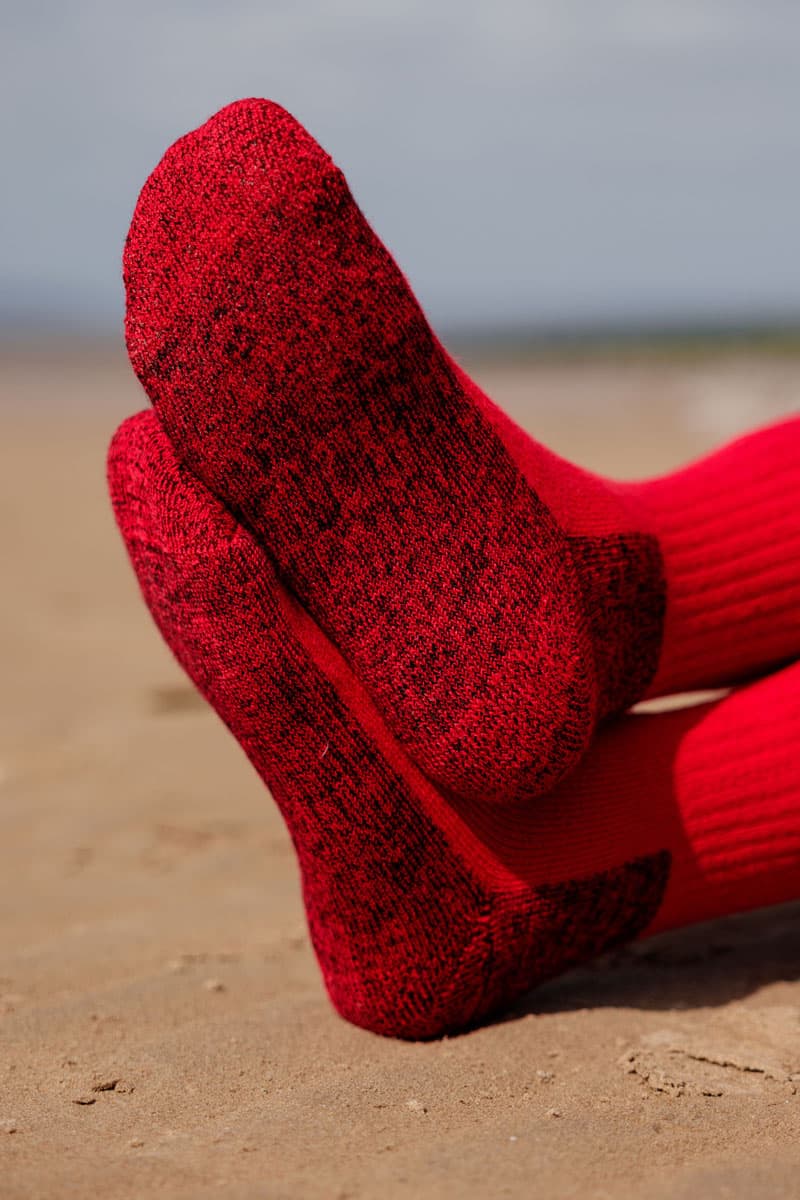 Merino Hiker Socks / Red