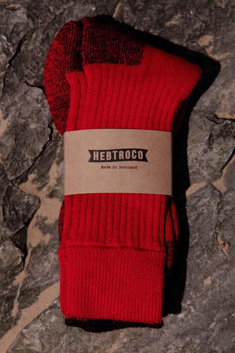 Merino Hiker Socks / Red