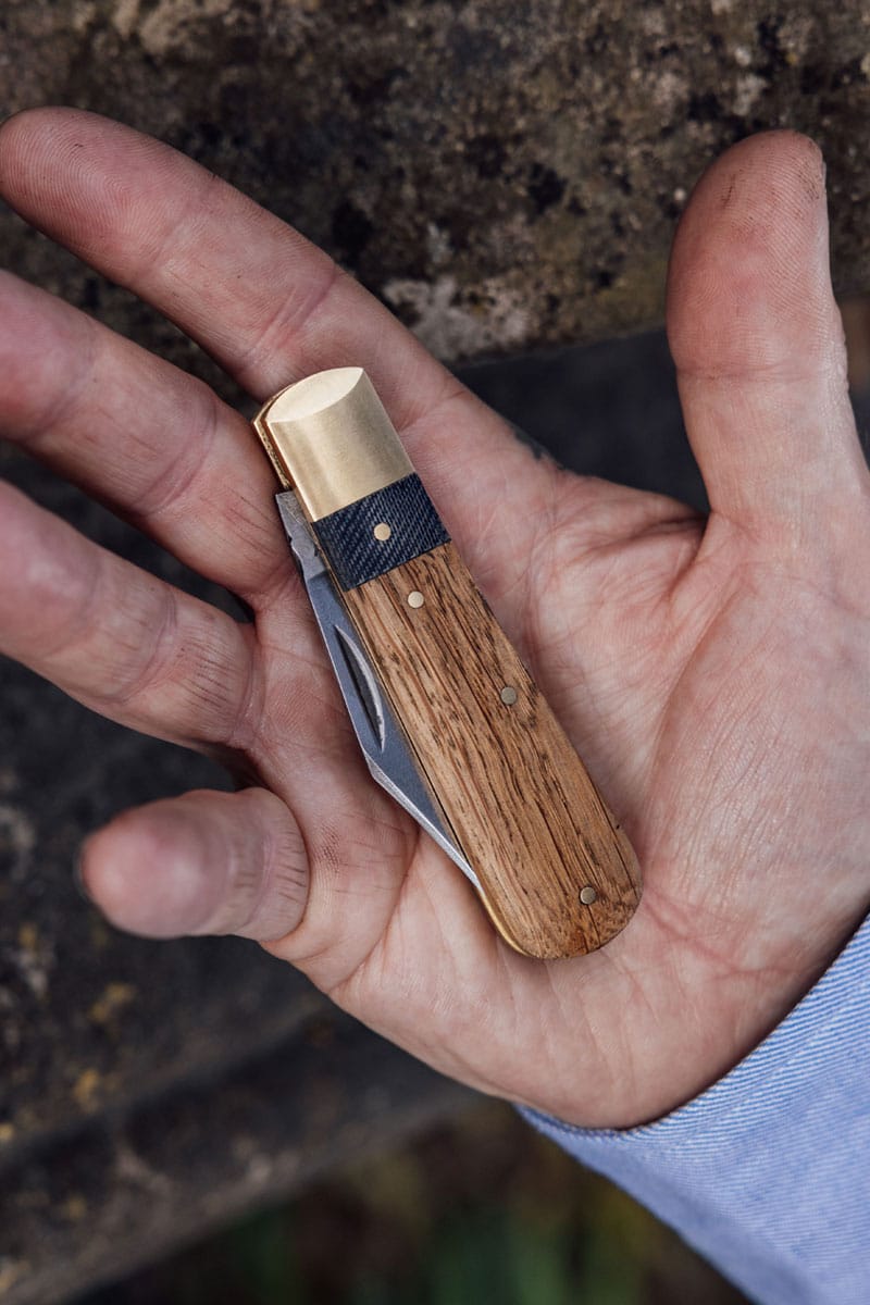 Damascus Denim Barlow Knife