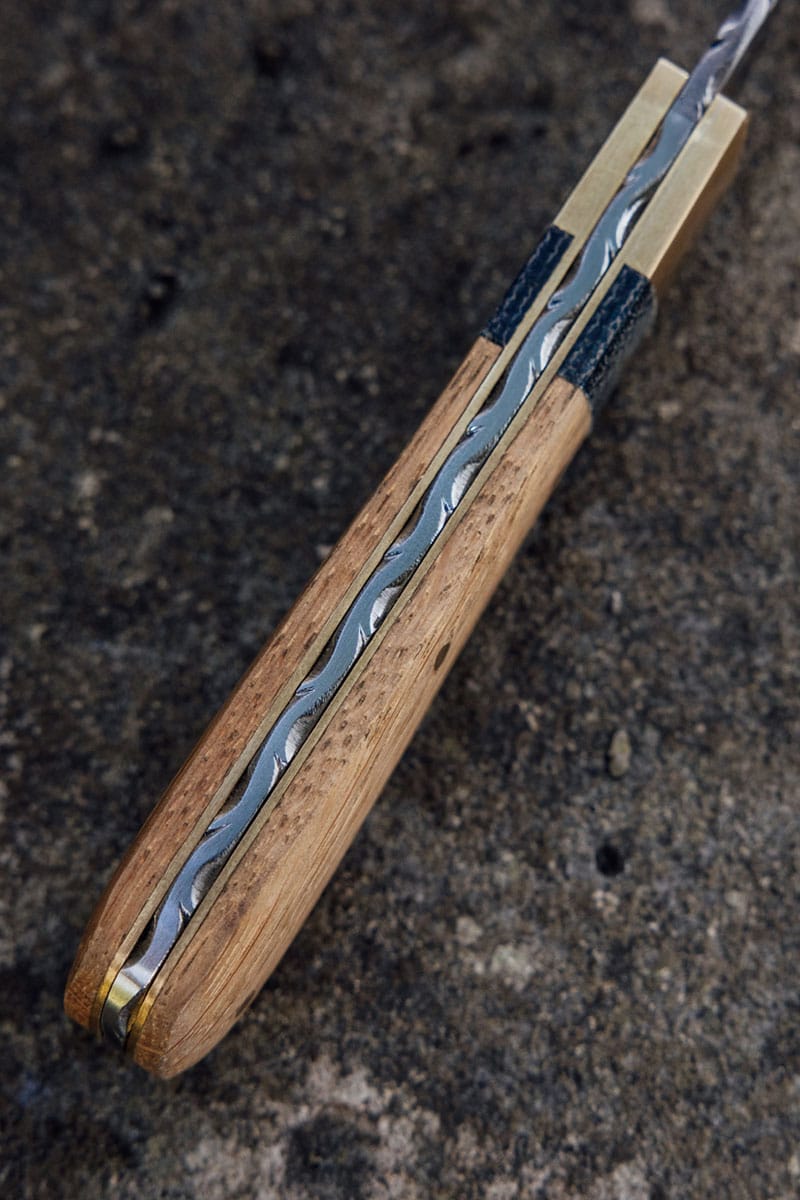 Damascus Denim Barlow Knife