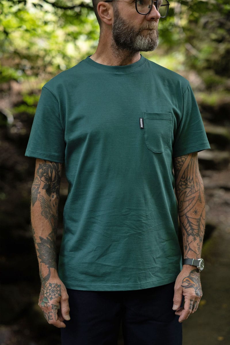 Botanical Green Pocket T-Shirt