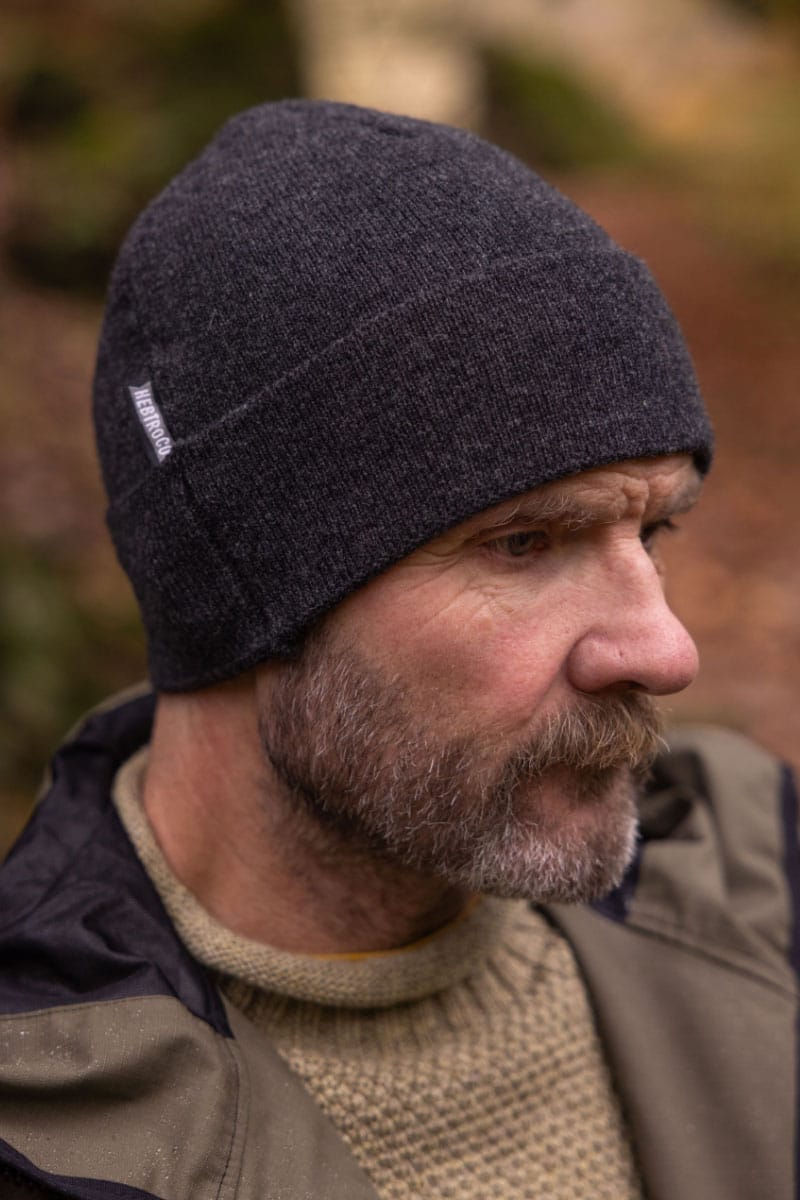 Lambswool Beanie / Charcoal