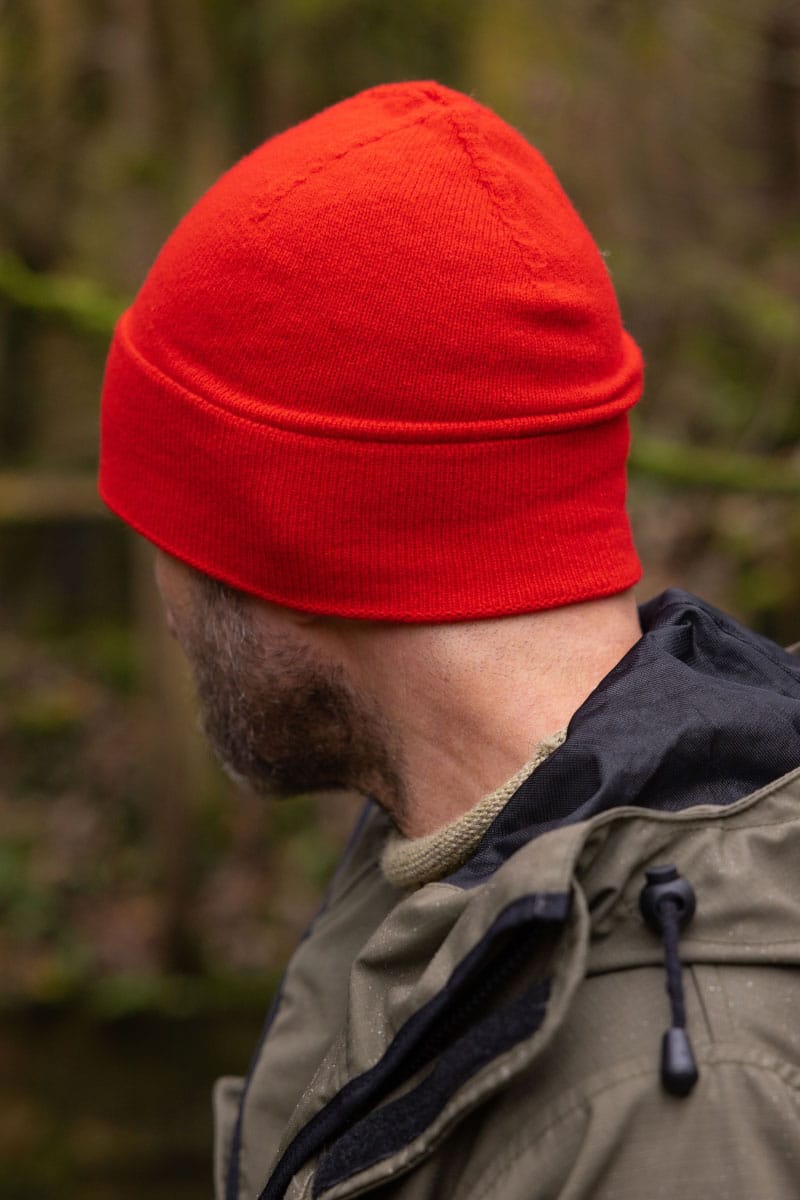Lambswool Beanie / Scarlet