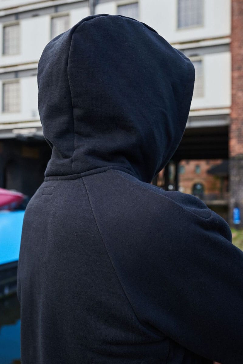 Heavy Zipper Hoodie / Black