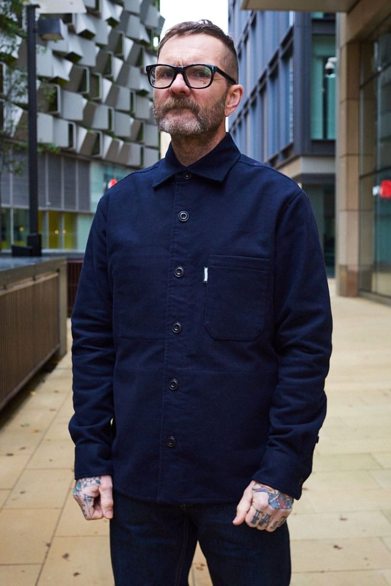 Moleskin Overshirt / Dark Navy