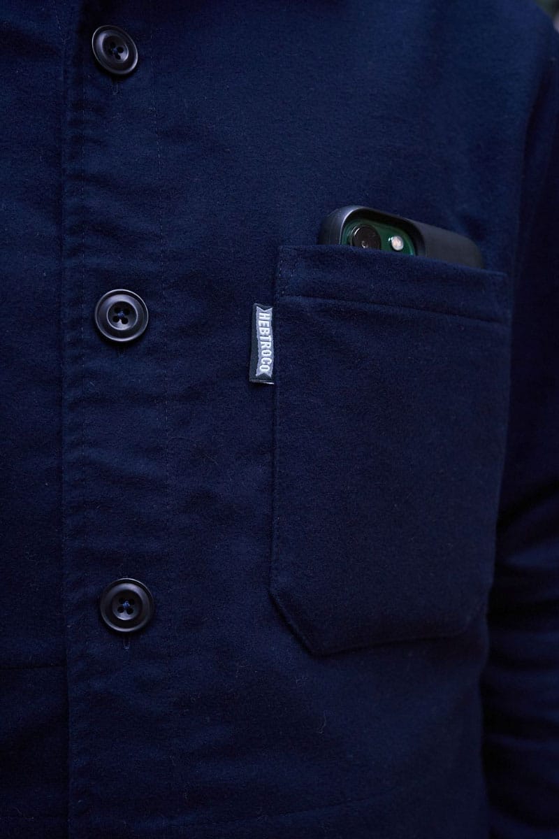 Moleskin Overshirt / Dark Navy