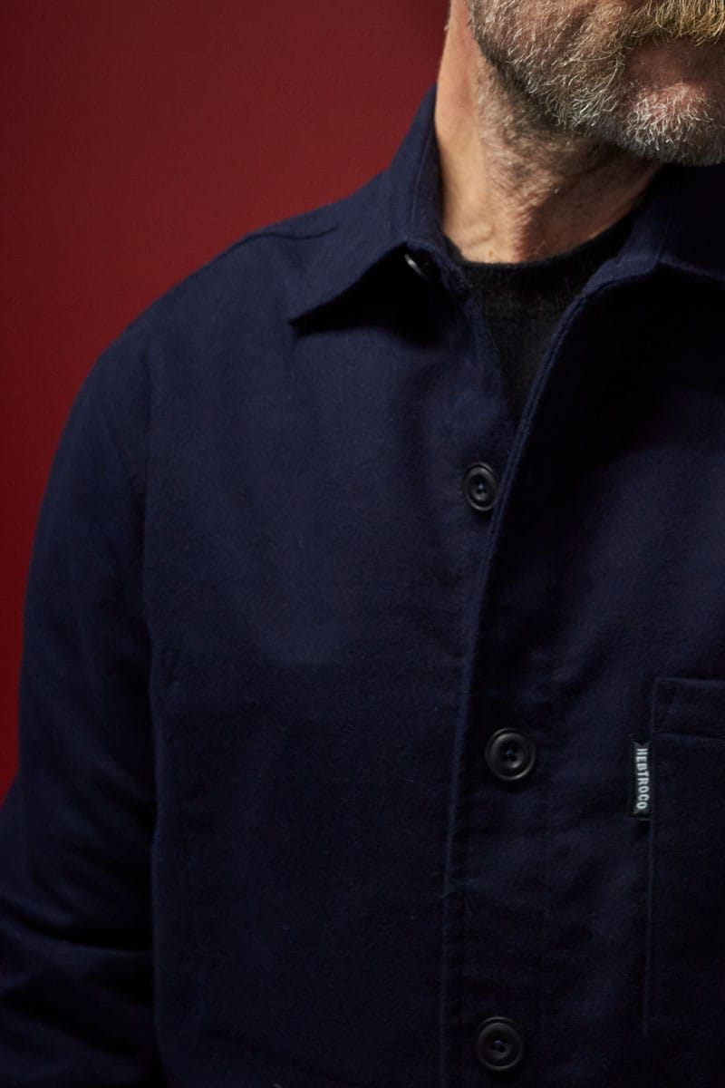 Moleskin Overshirt / Dark Navy