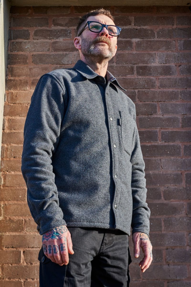 Wool Overshirt V2 / Grey Sky