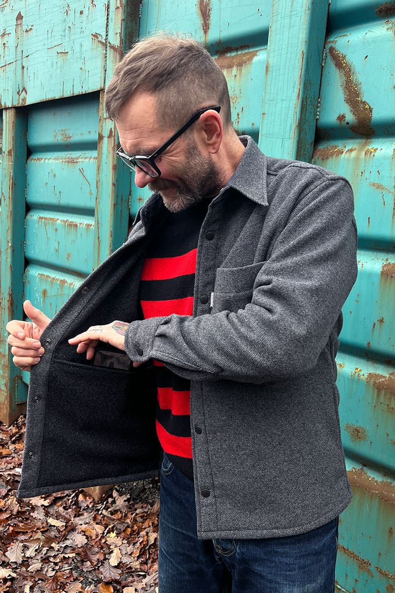 Wool Overshirt V2 / Grey Sky
