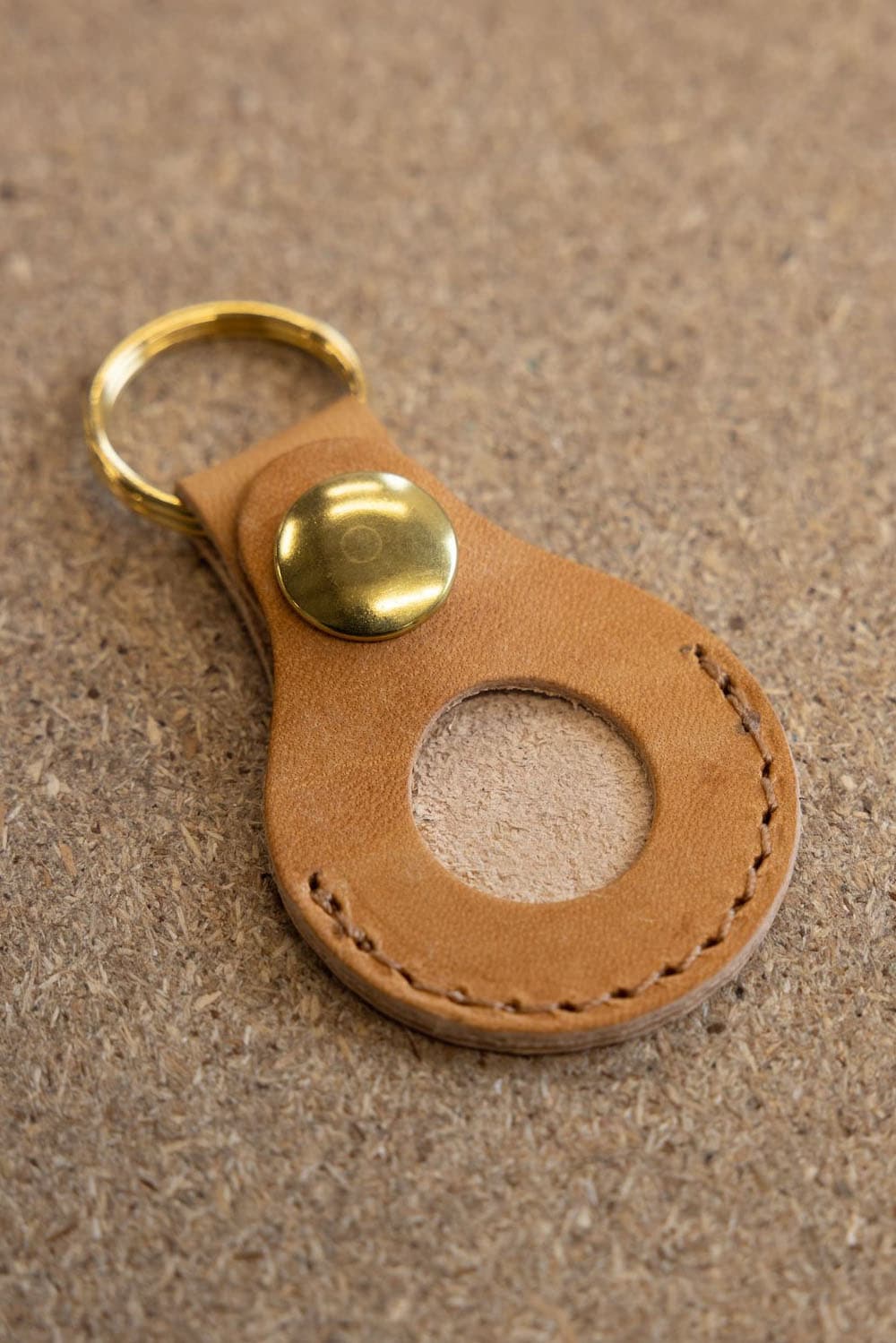 AirTag Leather Key Fob