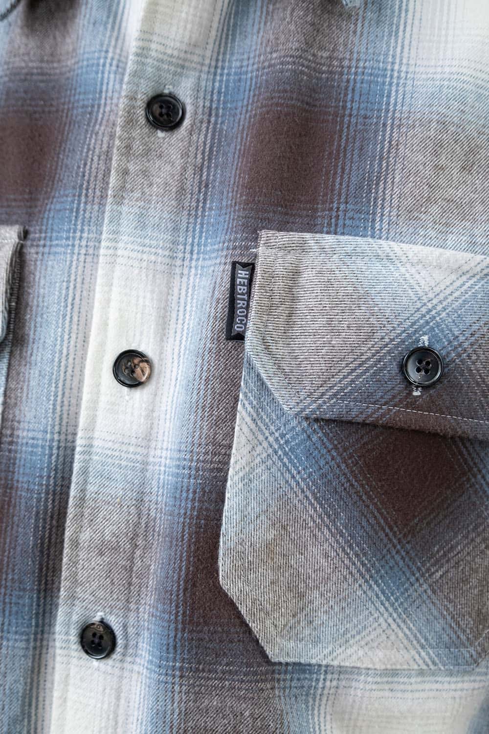 Flannel Overshirt / Brown Blue