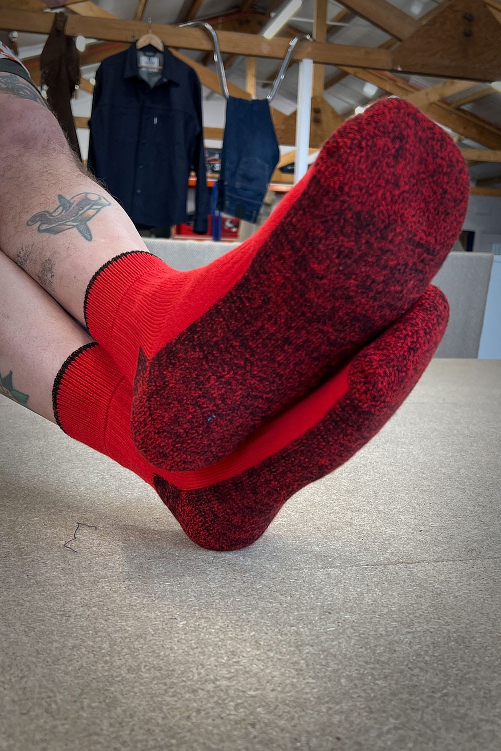 Merino Trail Socks / Red