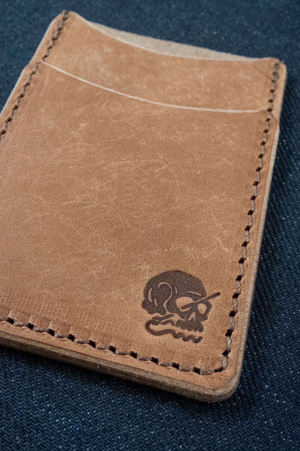 Minimus Leather Wallet / Dark Veg Tan