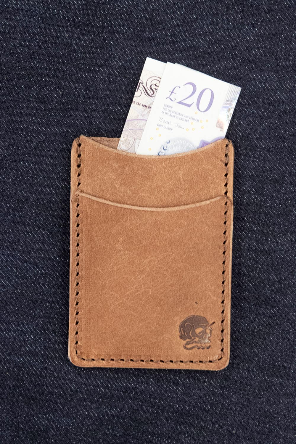 Minimus Leather Wallet / Dark Veg Tan