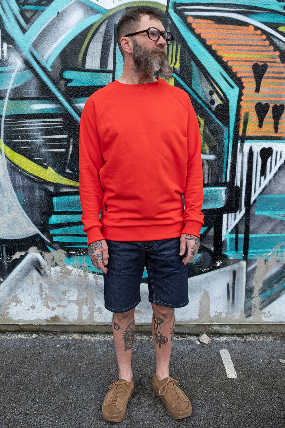 Raglan Sweatshirt / Tomato Soup