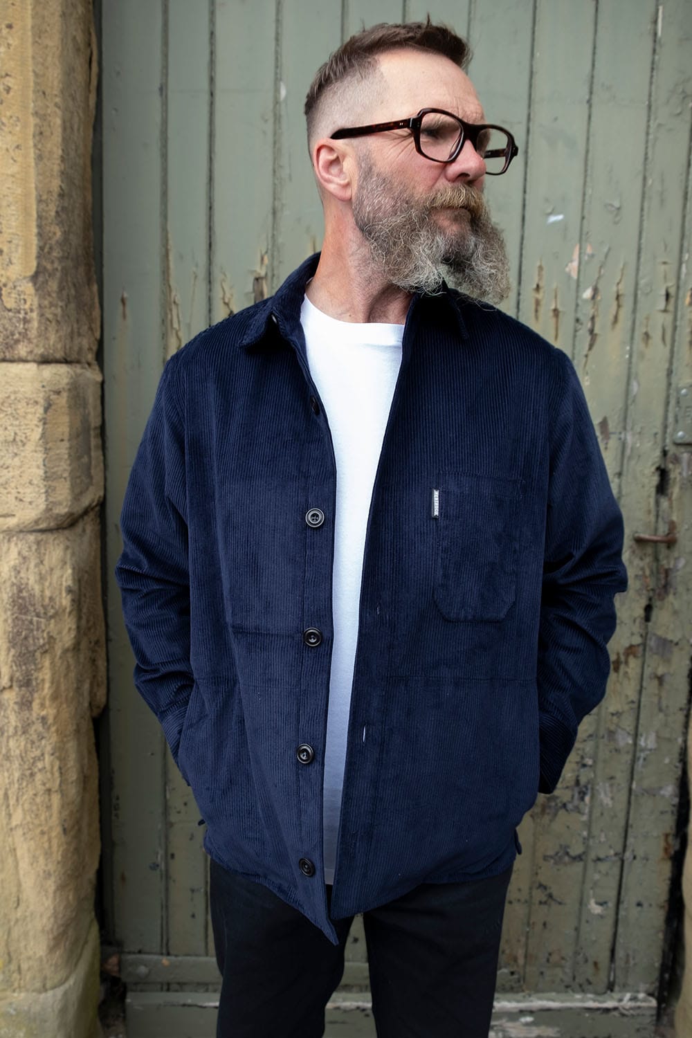 Cord Overshirt / Biro Blue