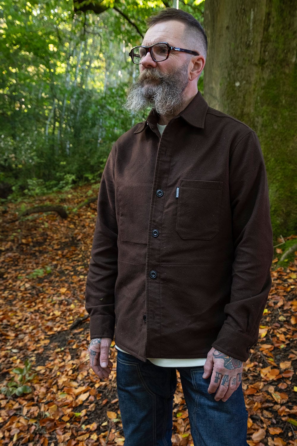 Moleskin Overshirt / Cocoa