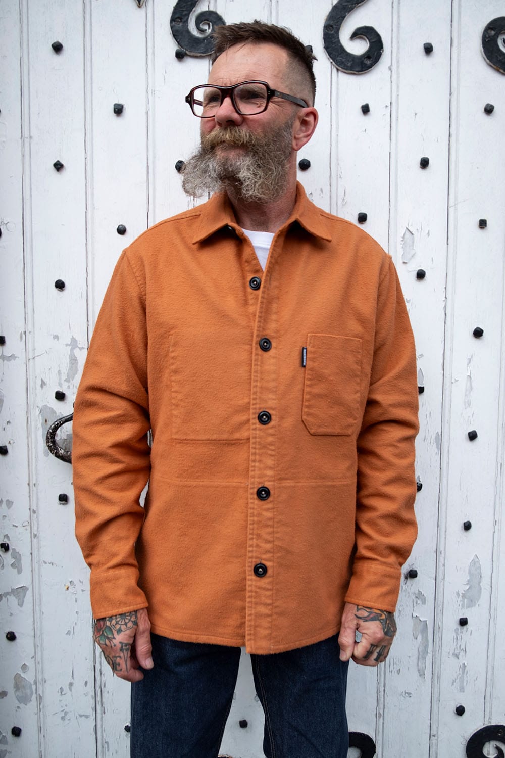 Moleskin Overshirt Reworked / Cinnamon