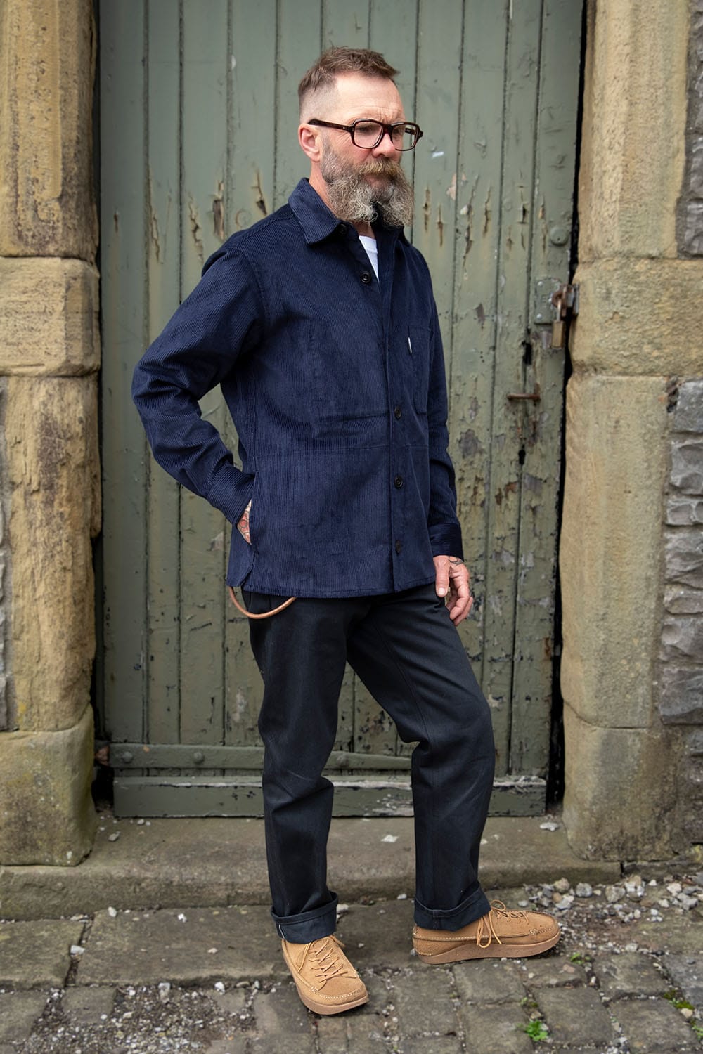 Cord Overshirt / Biro Blue