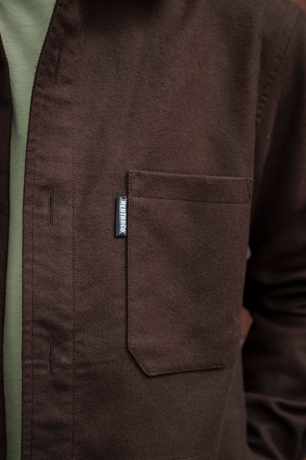 Moleskin Overshirt / Cocoa