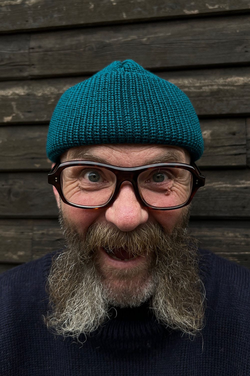 Merino Bifold Watch Cap / Teal