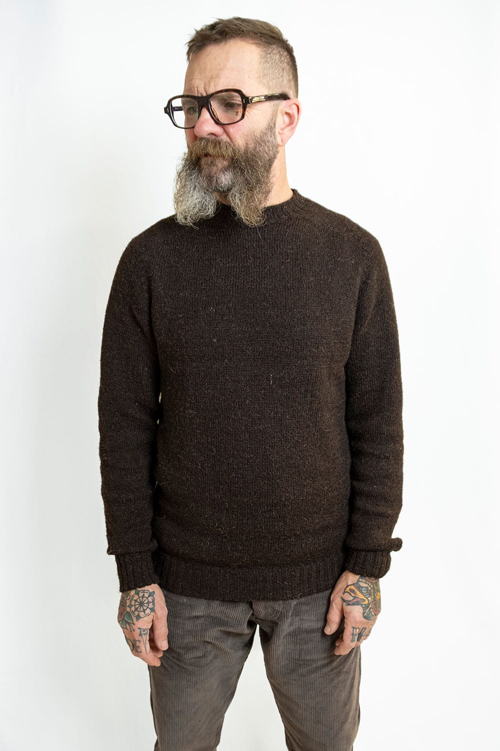 True Voe Shetland Jumper / Bitter Chocolate