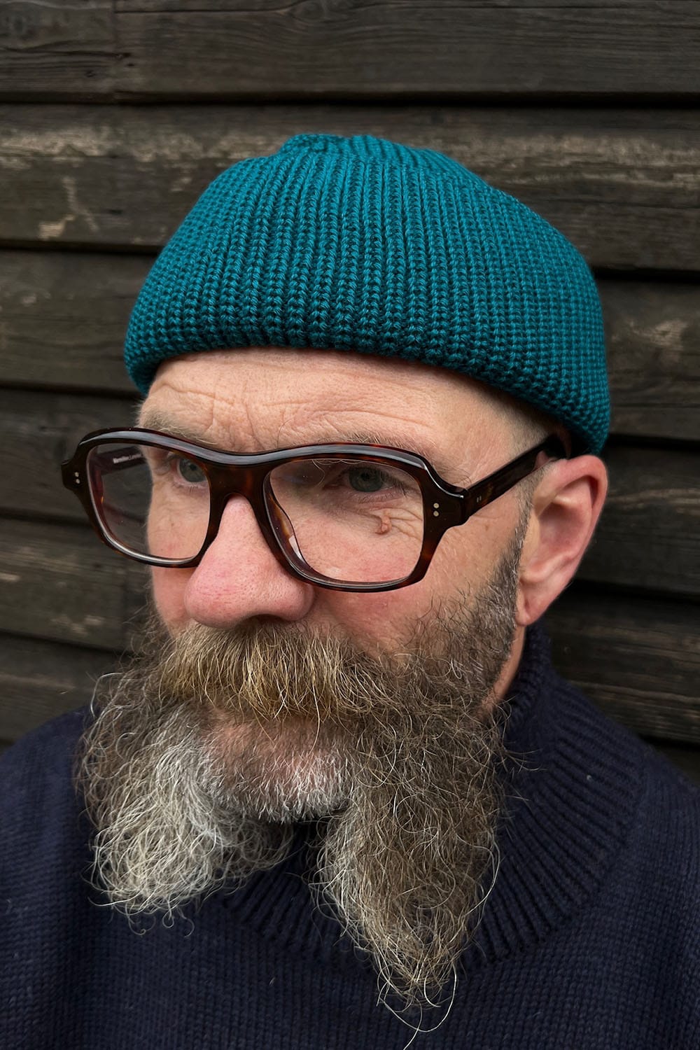 Merino Bifold Watch Cap / Teal