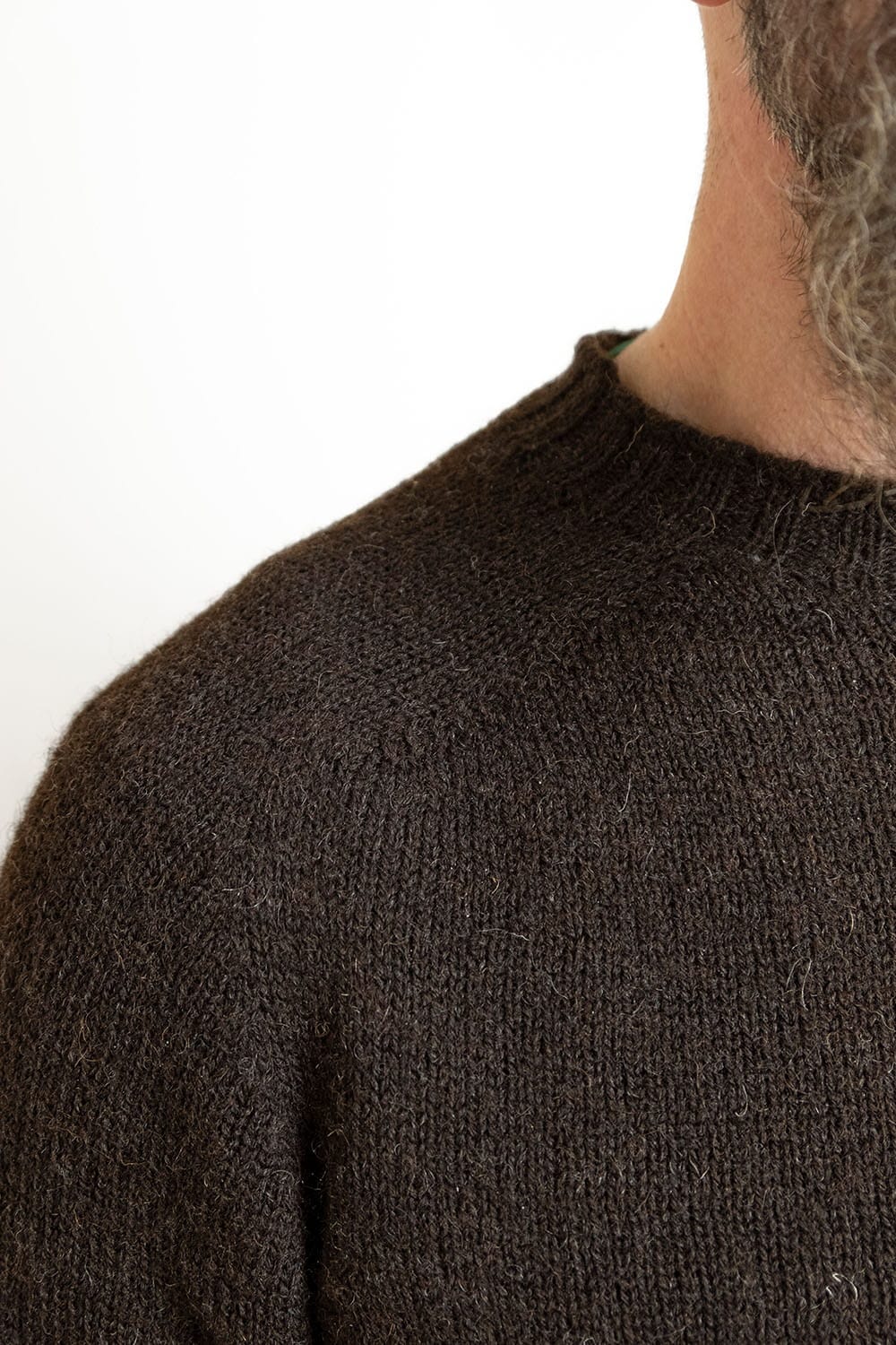 True Voe Shetland Jumper / Bitter Chocolate