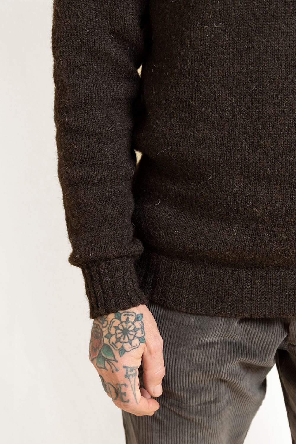 True Voe Shetland Jumper / Bitter Chocolate