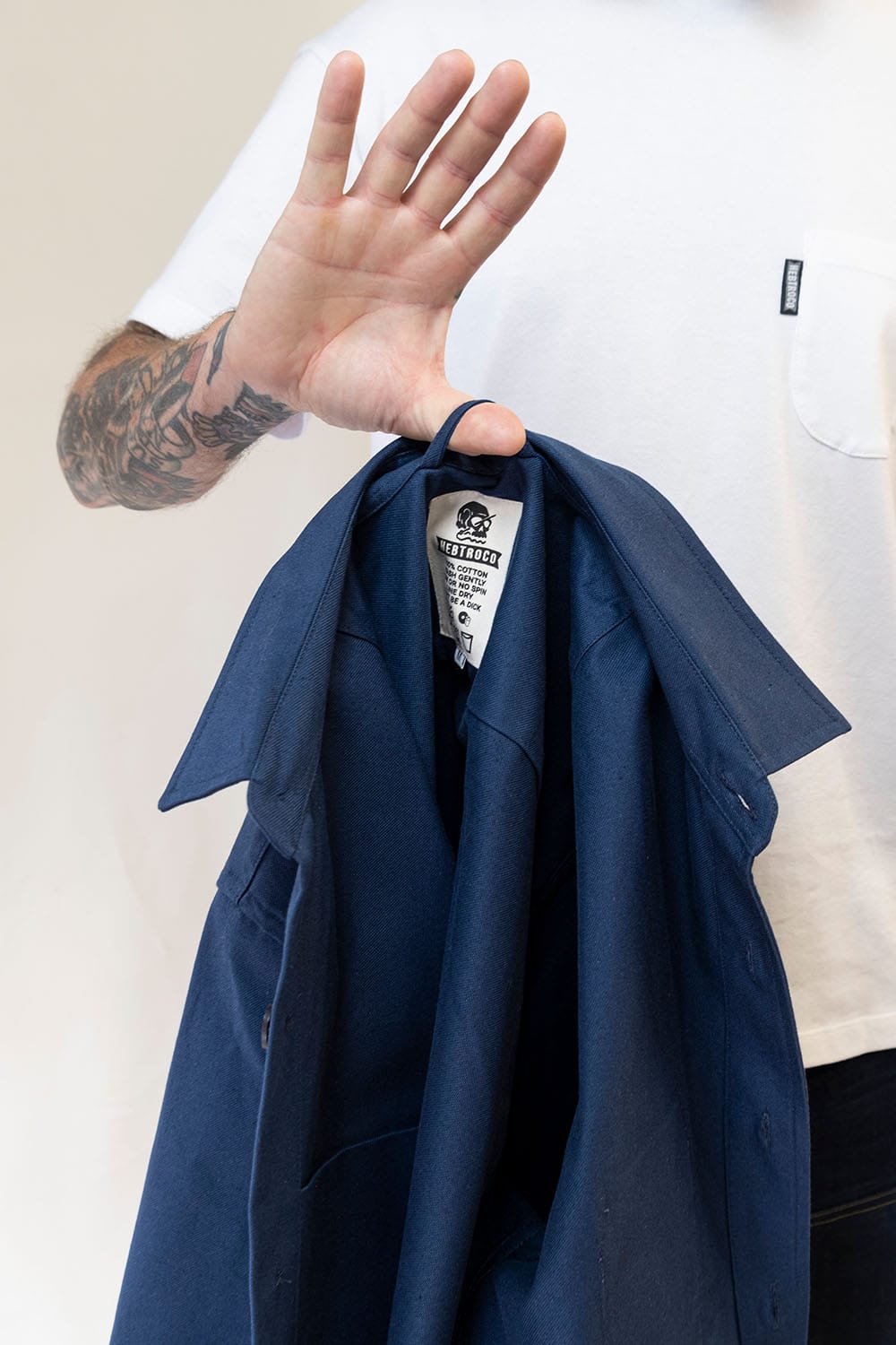 Canvas Overshirt / Petrol Forecourt Blue