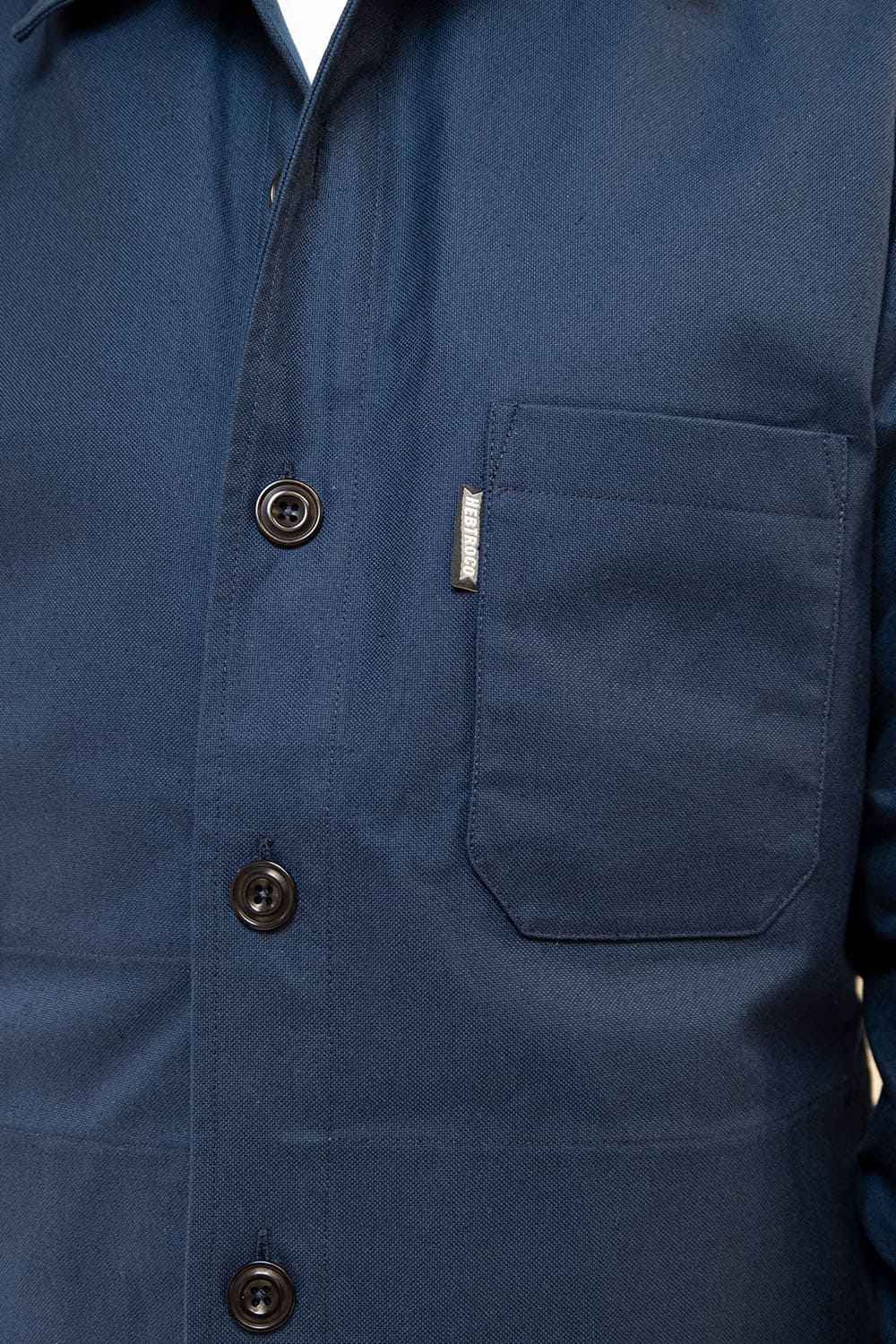Canvas Overshirt / Petrol Forecourt Blue