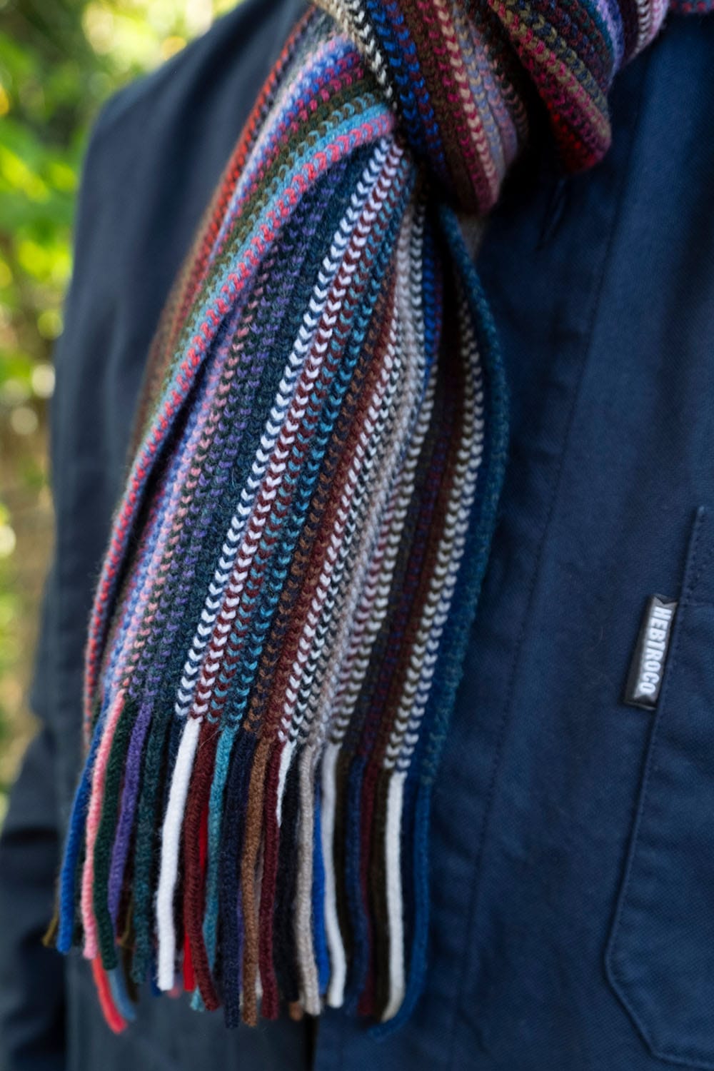 Warp Scarf / Blue-Bow