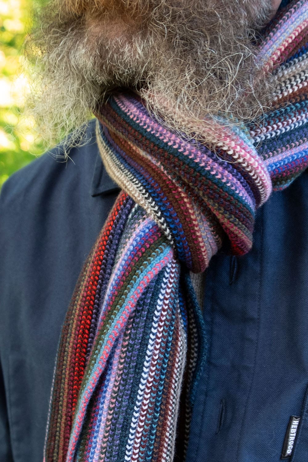Warp Scarf / Blue-Bow