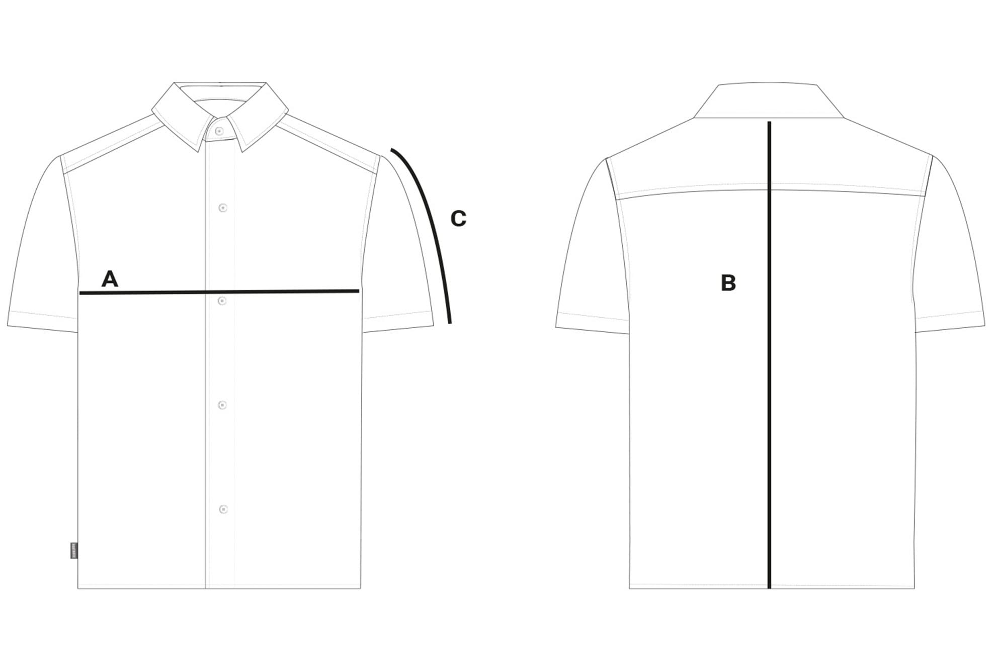 Oxford Short Sleeve Shirt / Grey