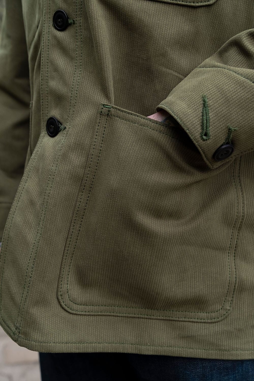 Bob Job Chore Coat / Bedford Cord Olive