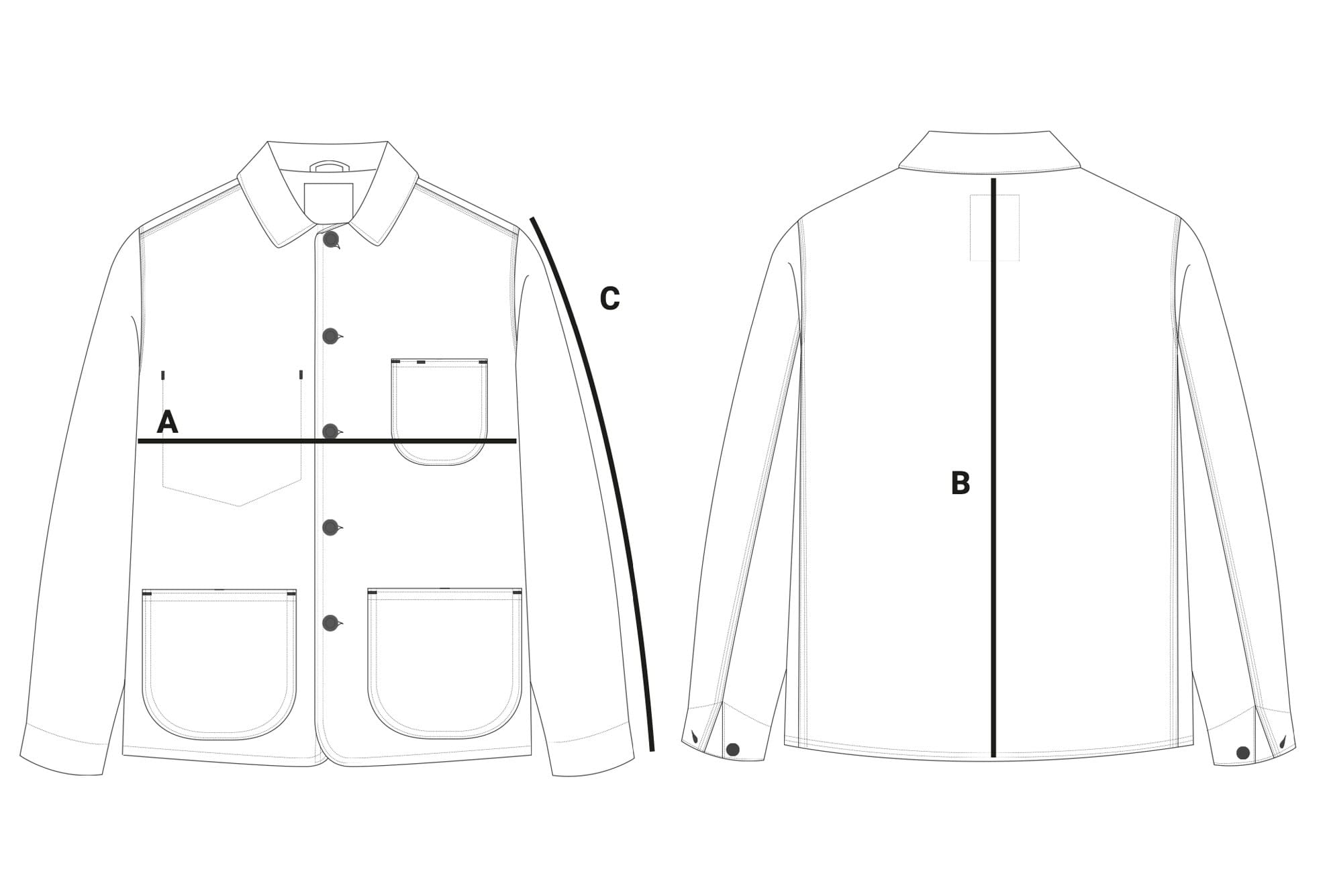 Bob Job Chore Coat / Bedford Cord Olive