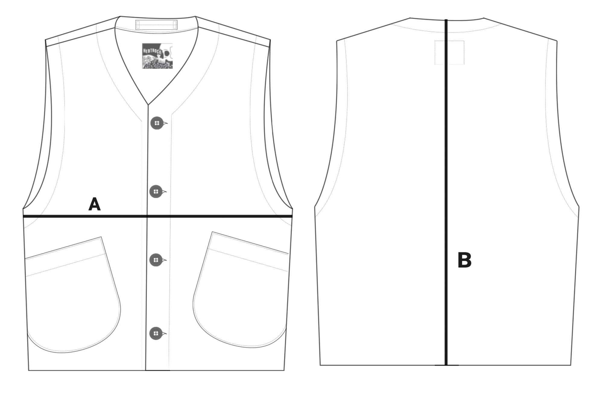 Melton Vest / Navy