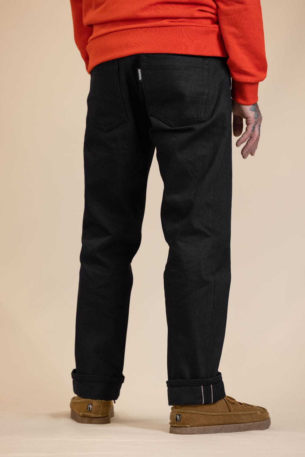 GVNR-16 Selvedge Denim Jeans / Double Black