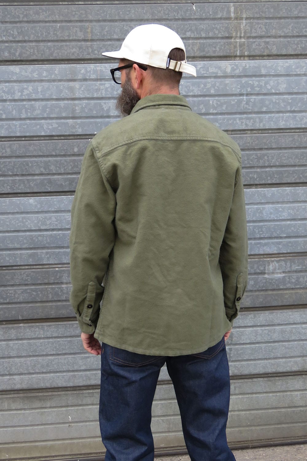 Moleskin Overshirt Reworked / Sage