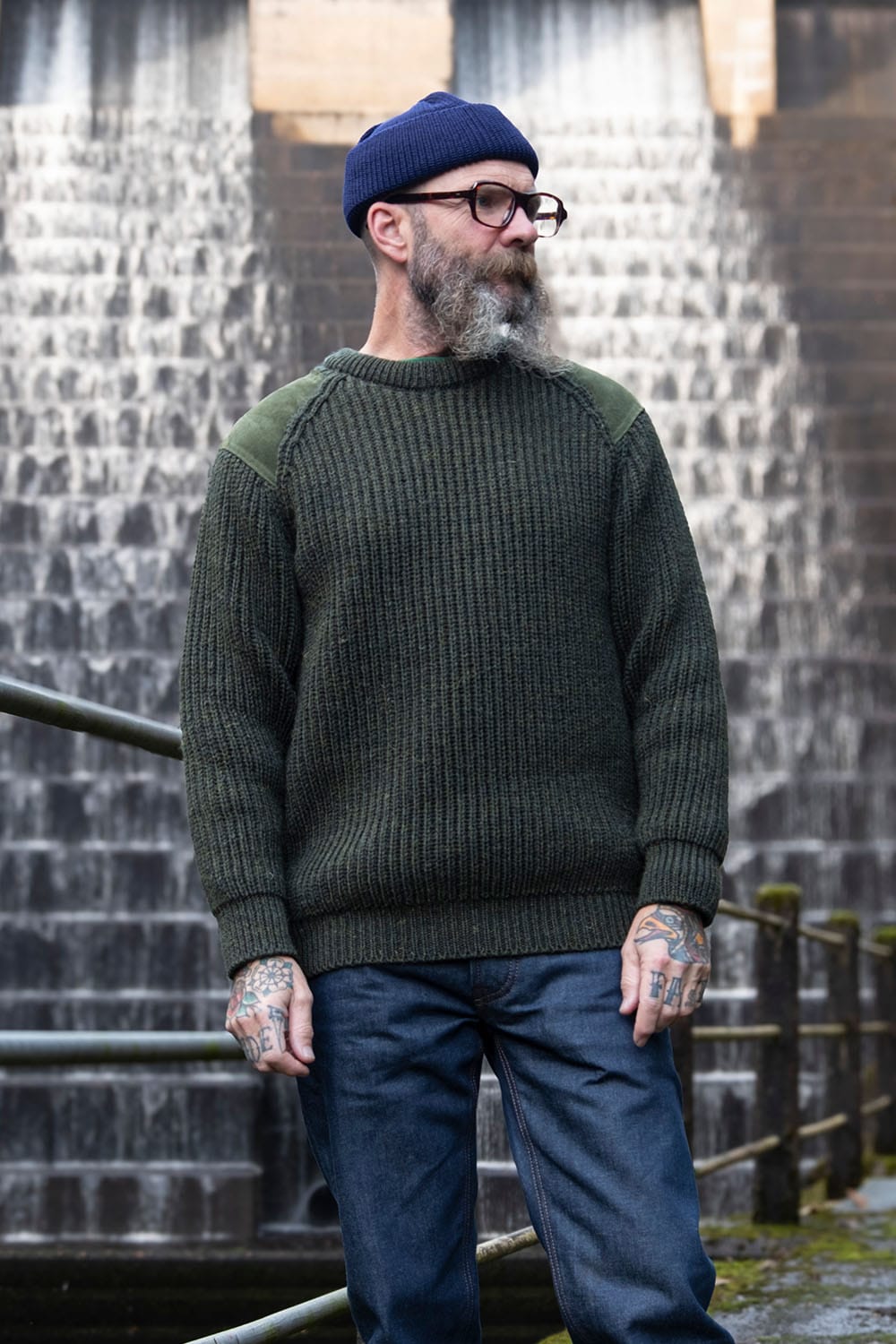 Man of Action Jumper / Land Green